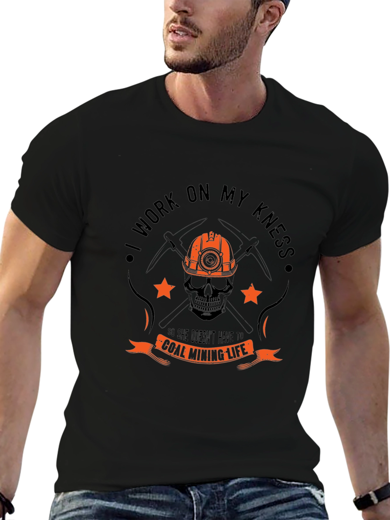 Camiseta Negra Coal Mining Life