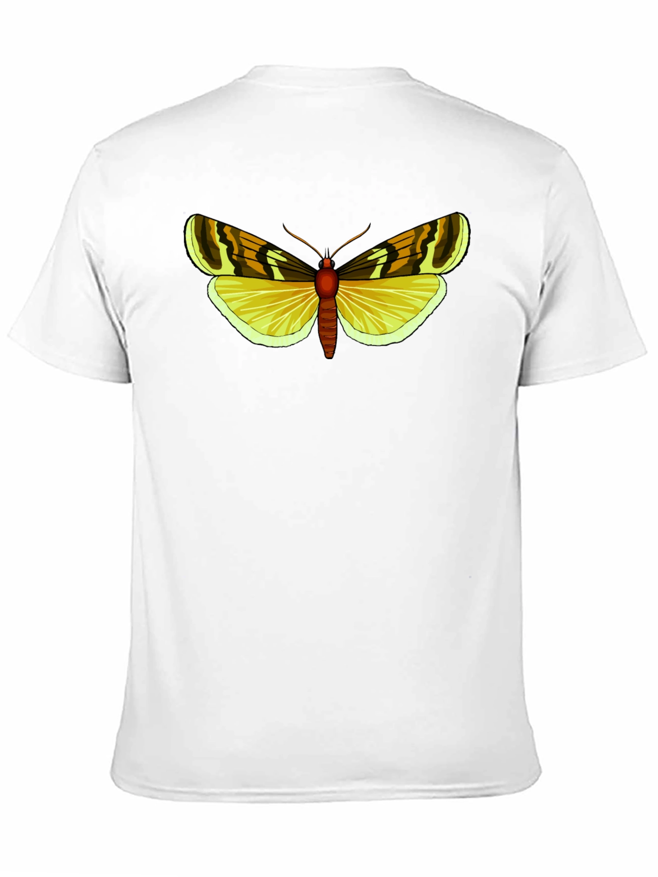 Camiseta Negra con Diseño de Mariposa Amarilla