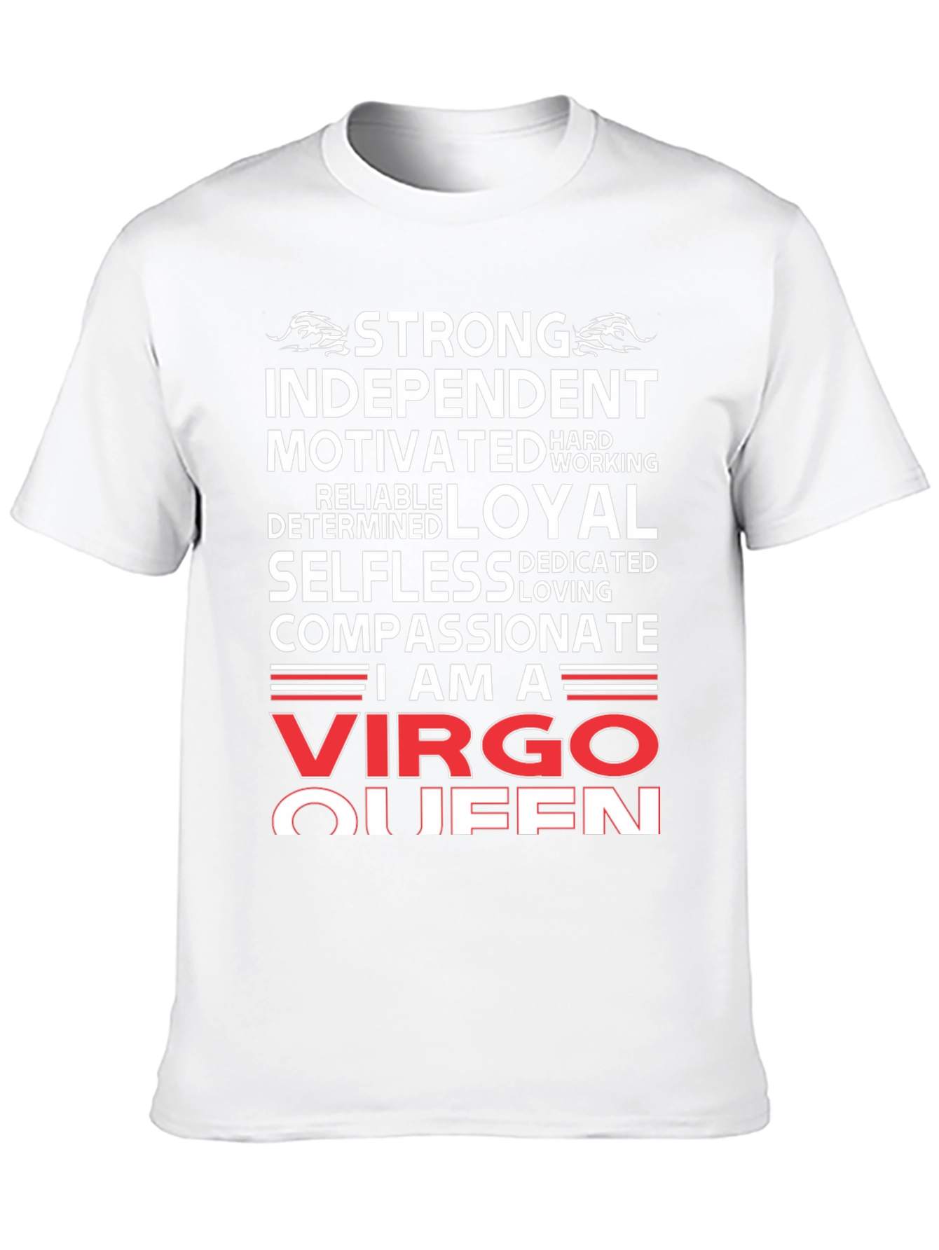 Camiseta Negra Virgo Queen: Fuerte e Independiente