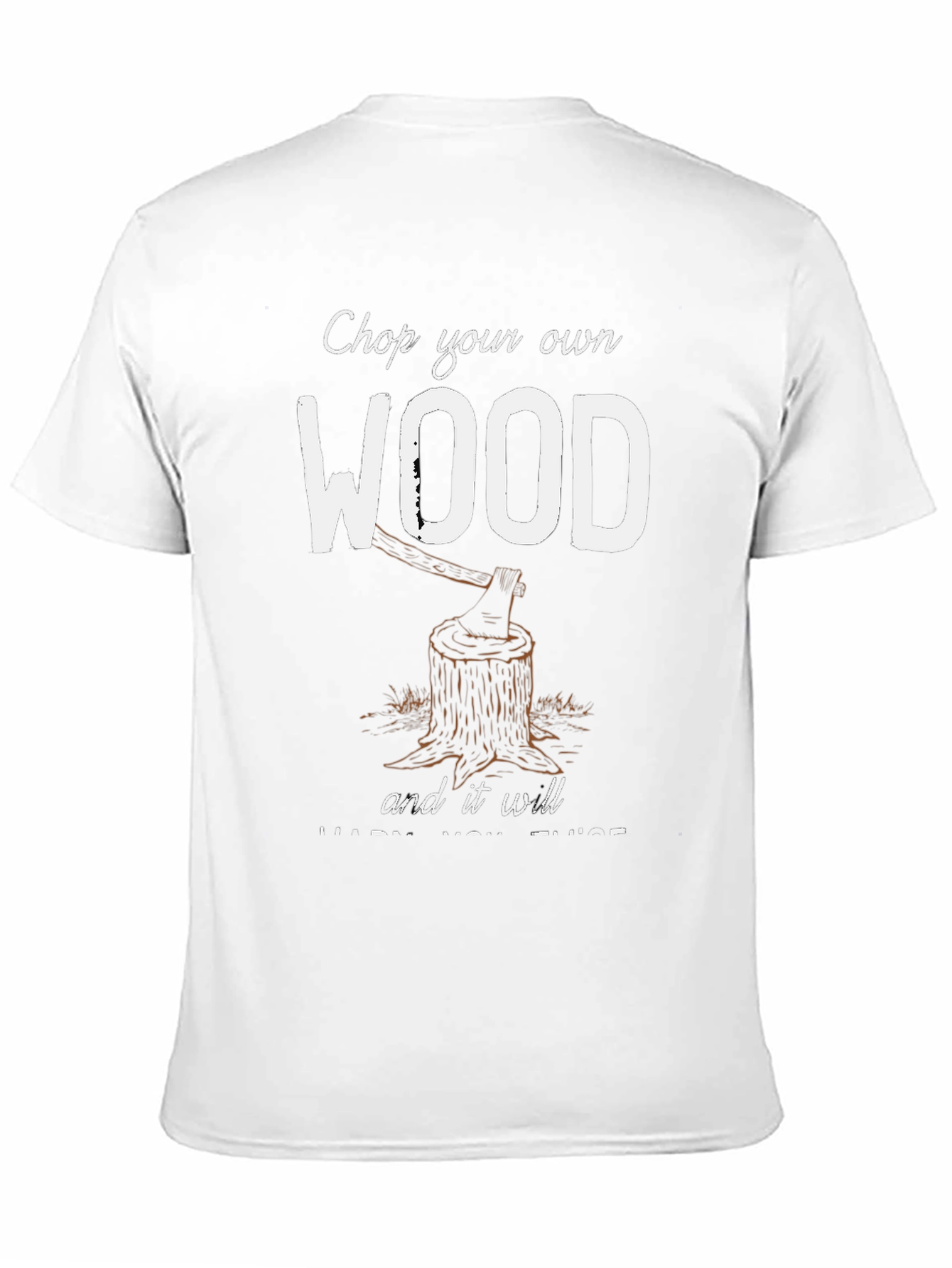 Camiseta Negra: Corta tu propia madera