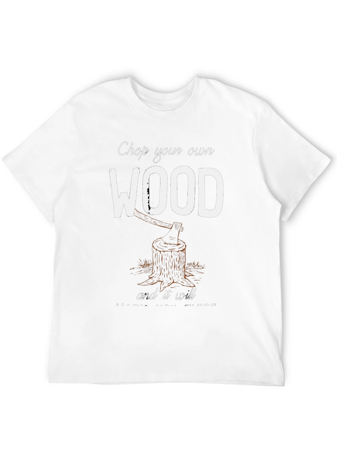 Camiseta Negra: Corta tu propia madera