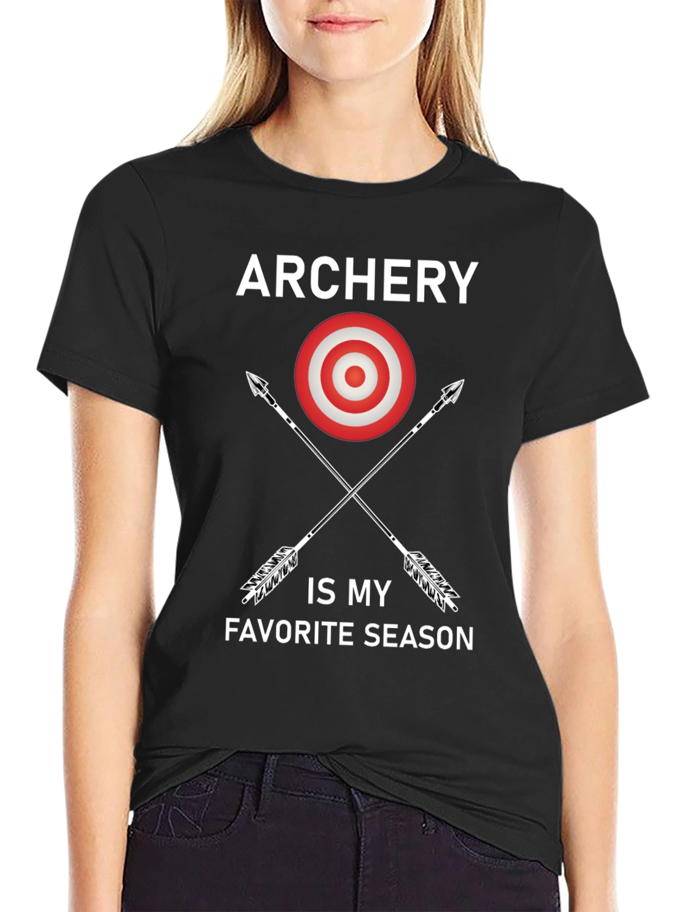 Camiseta Negra Archery is My Favorite Season
