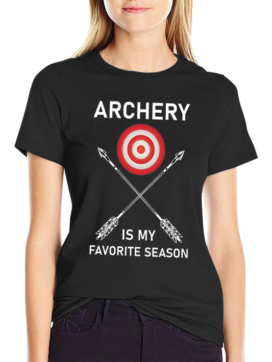 Camiseta Negra Archery is My Favorite Season