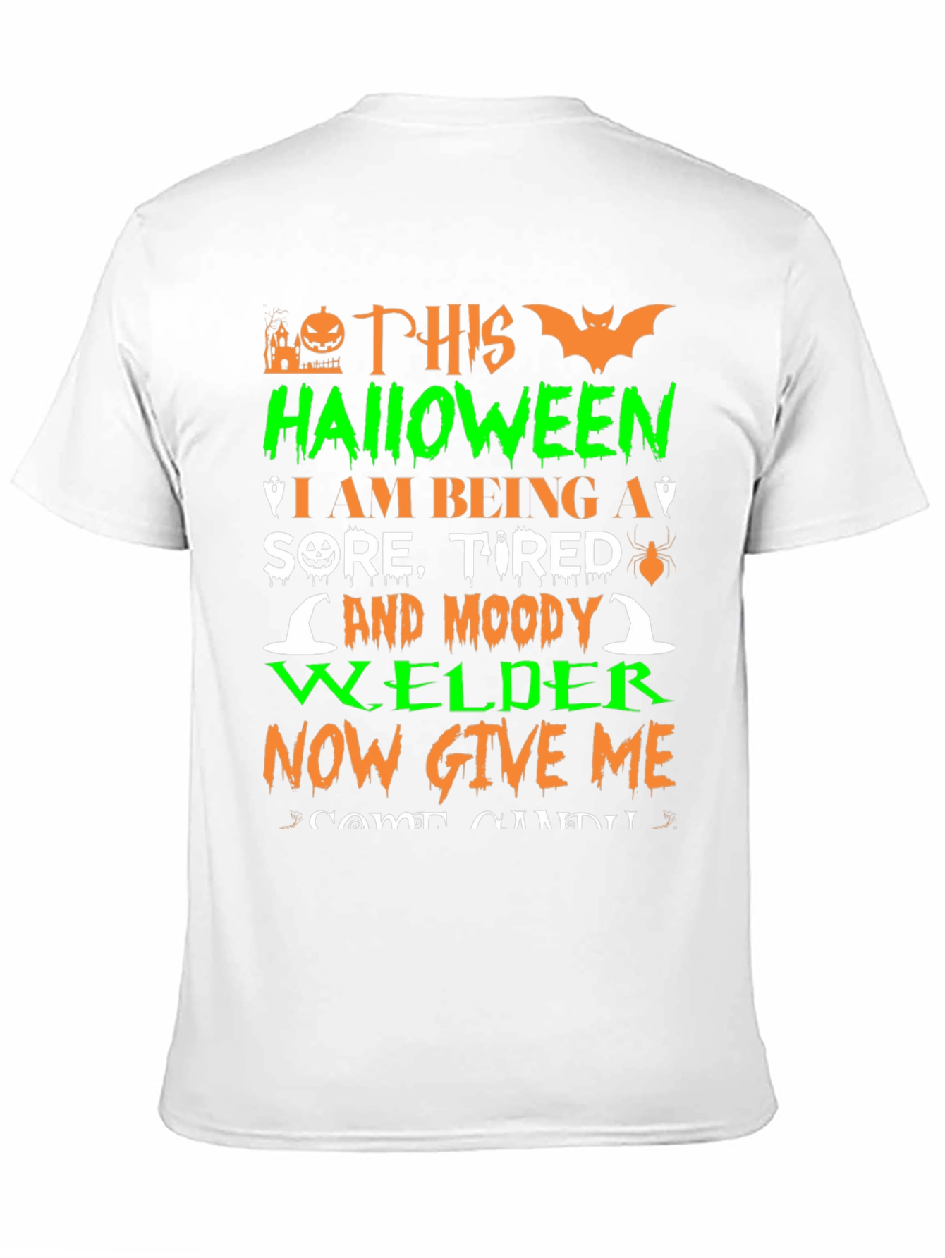 Camiseta Halloween para soldador gruñón