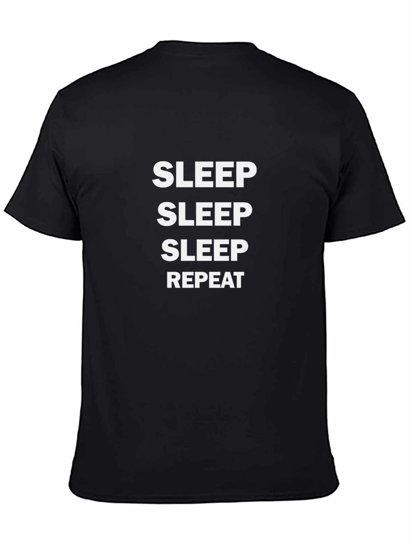 Camiseta Negra: Sleep Sleep Sleep Repeat