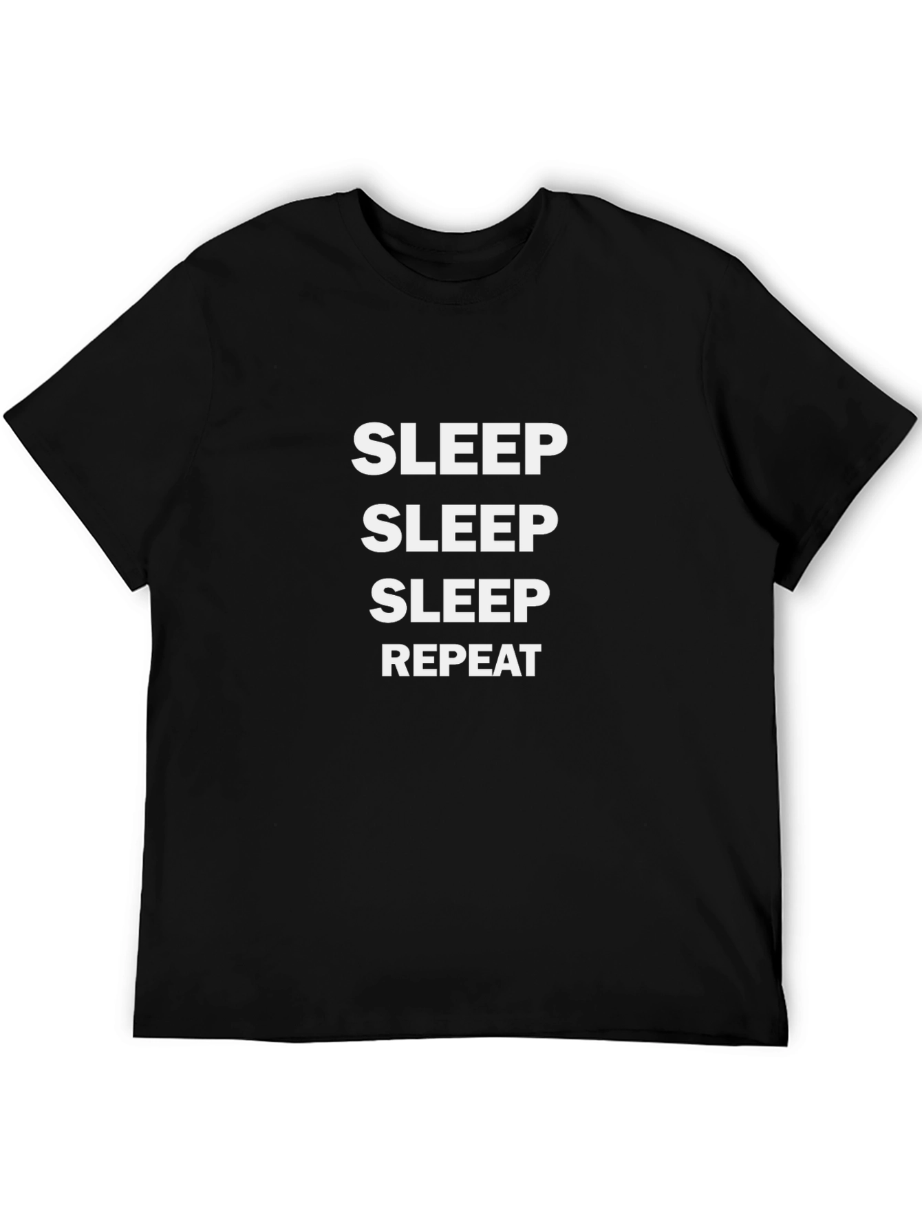 Camiseta Negra: Sleep Sleep Sleep Repeat
