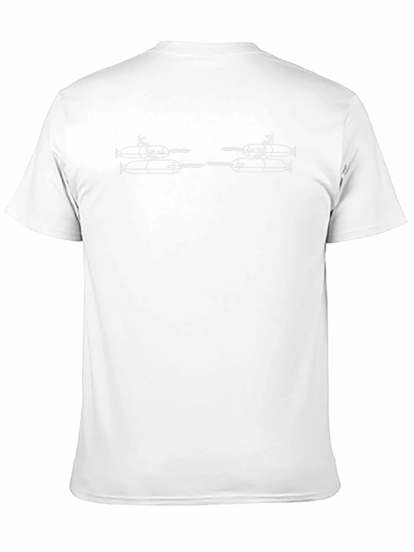 Camiseta Negra con Diseño Submarinos