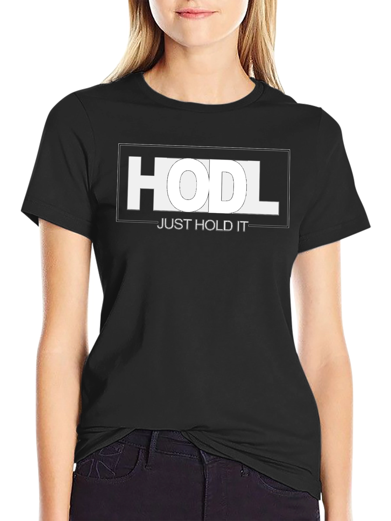 Camiseta HODL: Just Hold It - Criptomonedas