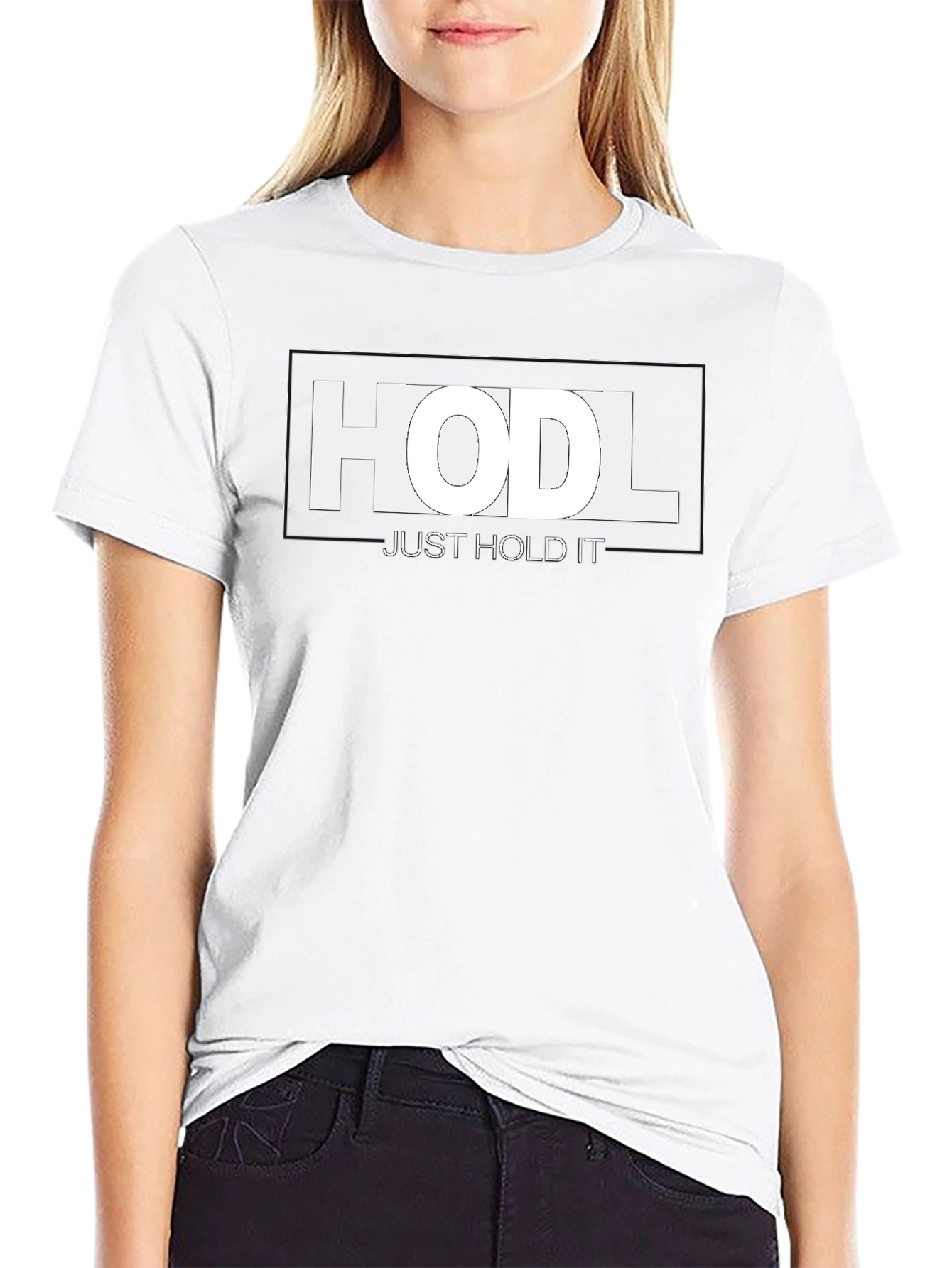 Camiseta HODL: Just Hold It - Criptomonedas