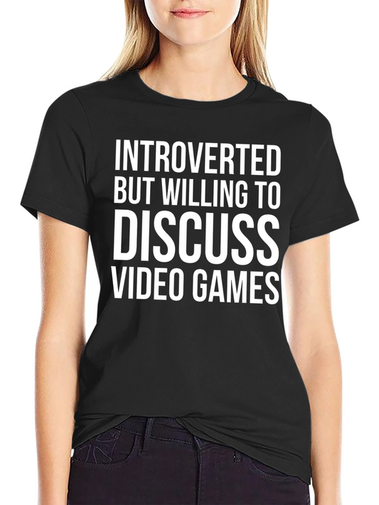 Camiseta Introvertido Videojuegos Algodón