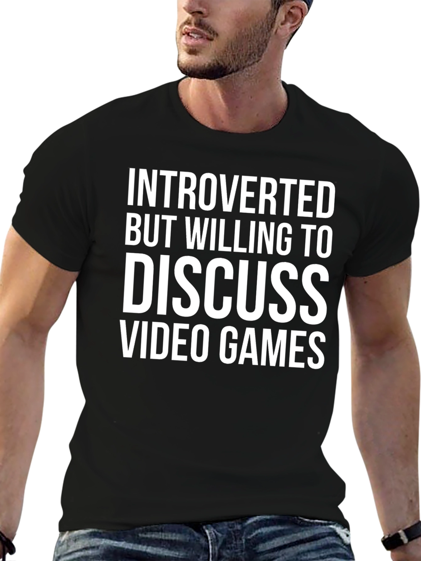 Camiseta Introvertido Videojuegos Algodón