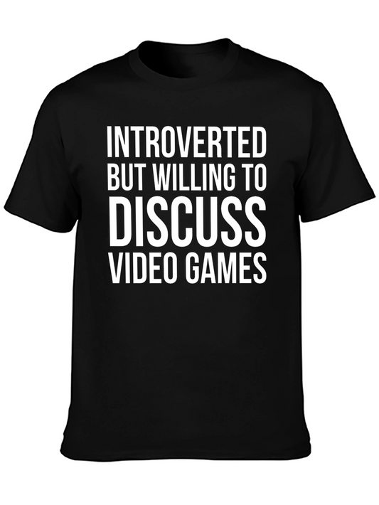 Camiseta Introvertido Videojuegos Algodón