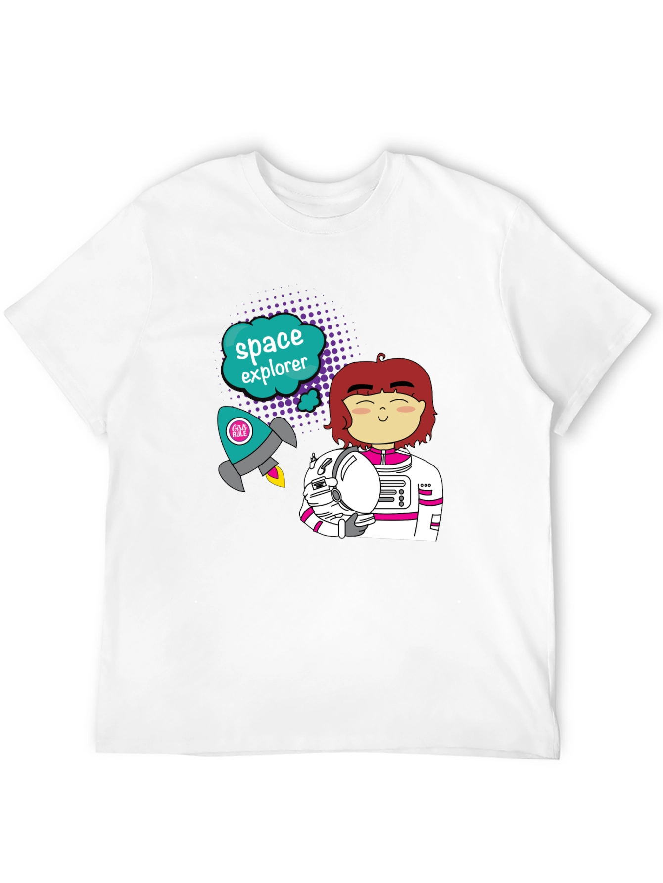 Camiseta Negra Explorador Espacial