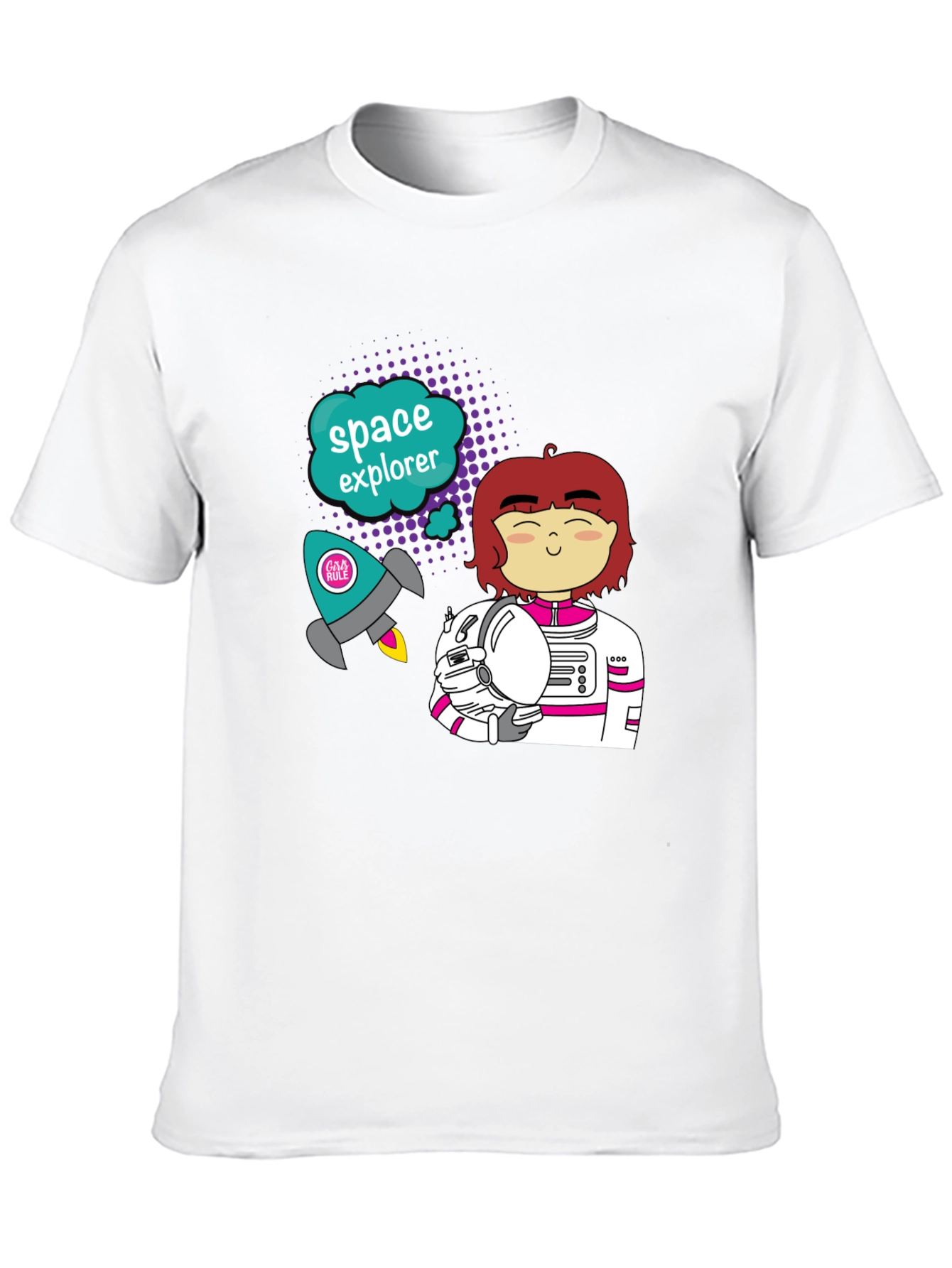 Camiseta Negra Explorador Espacial
