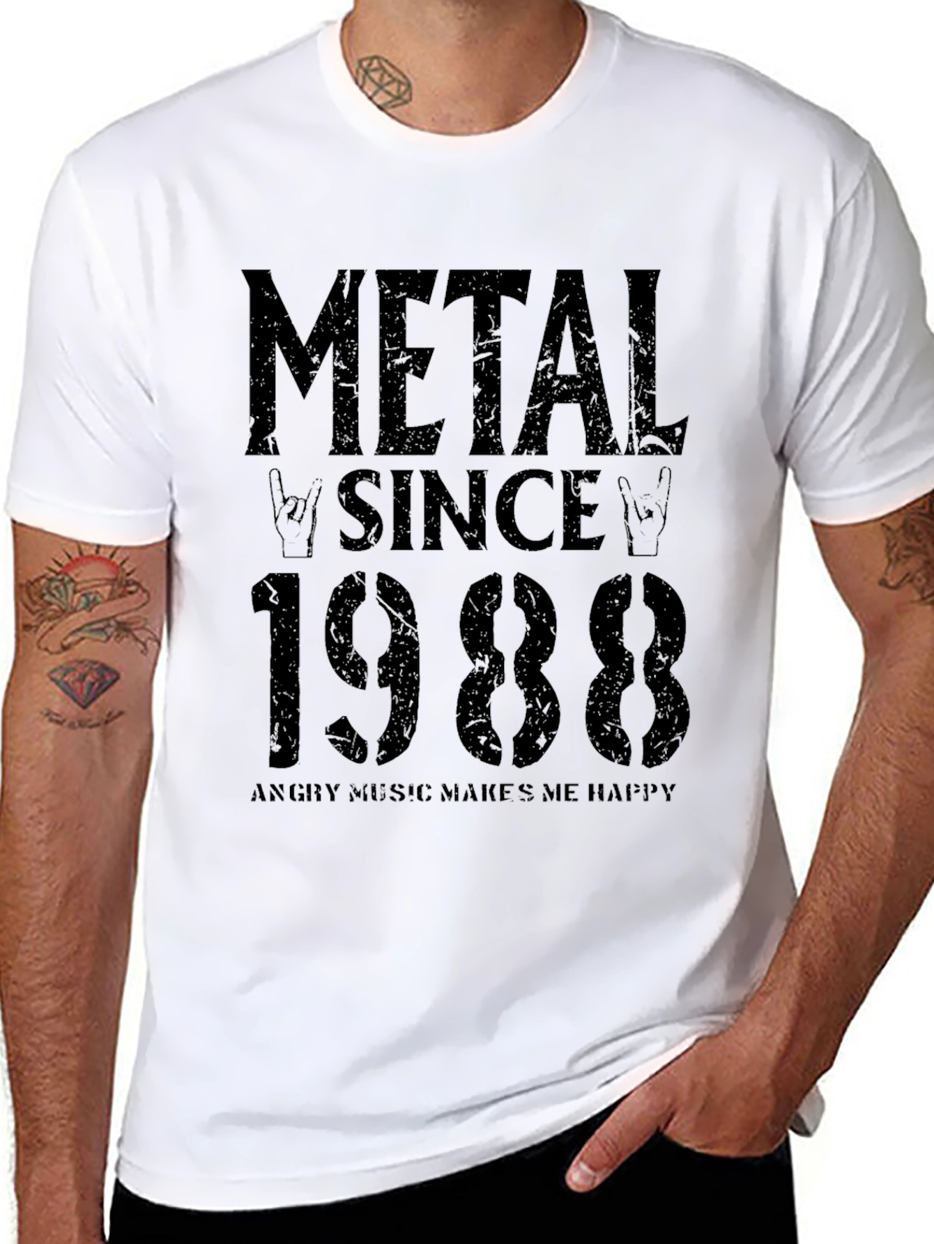 Camiseta Negra Metal Since 1988