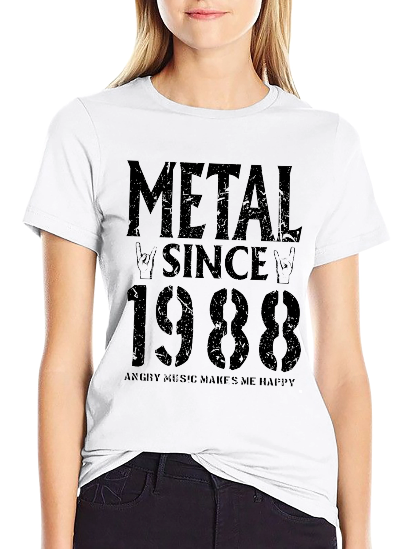 Camiseta Negra Metal Since 1988