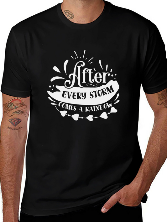Camiseta Negra con Mensaje Inspirador After Every Storm
