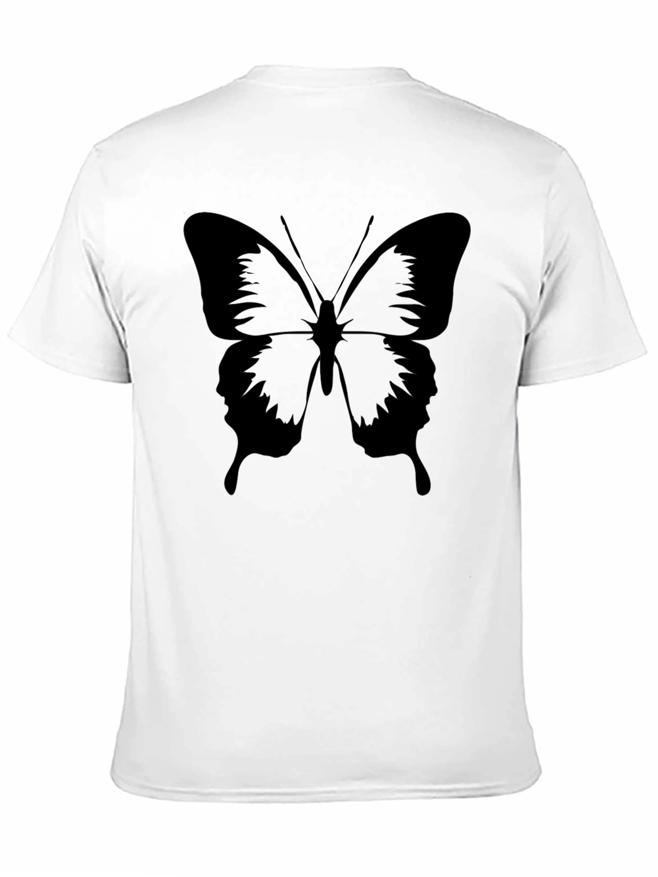 Camiseta Negra con Diseño de Mariposa para Hombre