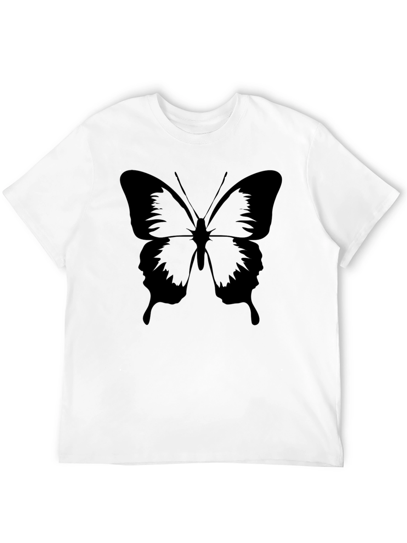 Camiseta Negra con Diseño de Mariposa para Hombre