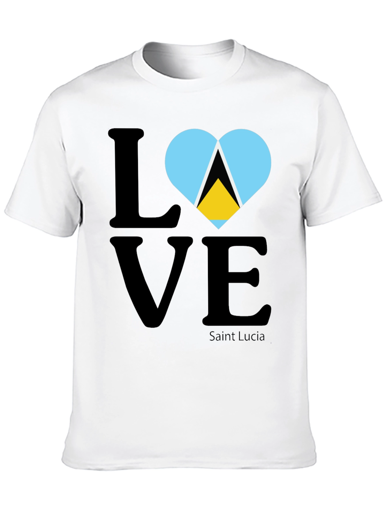 Camiseta Negra LOVE Saint Lucia