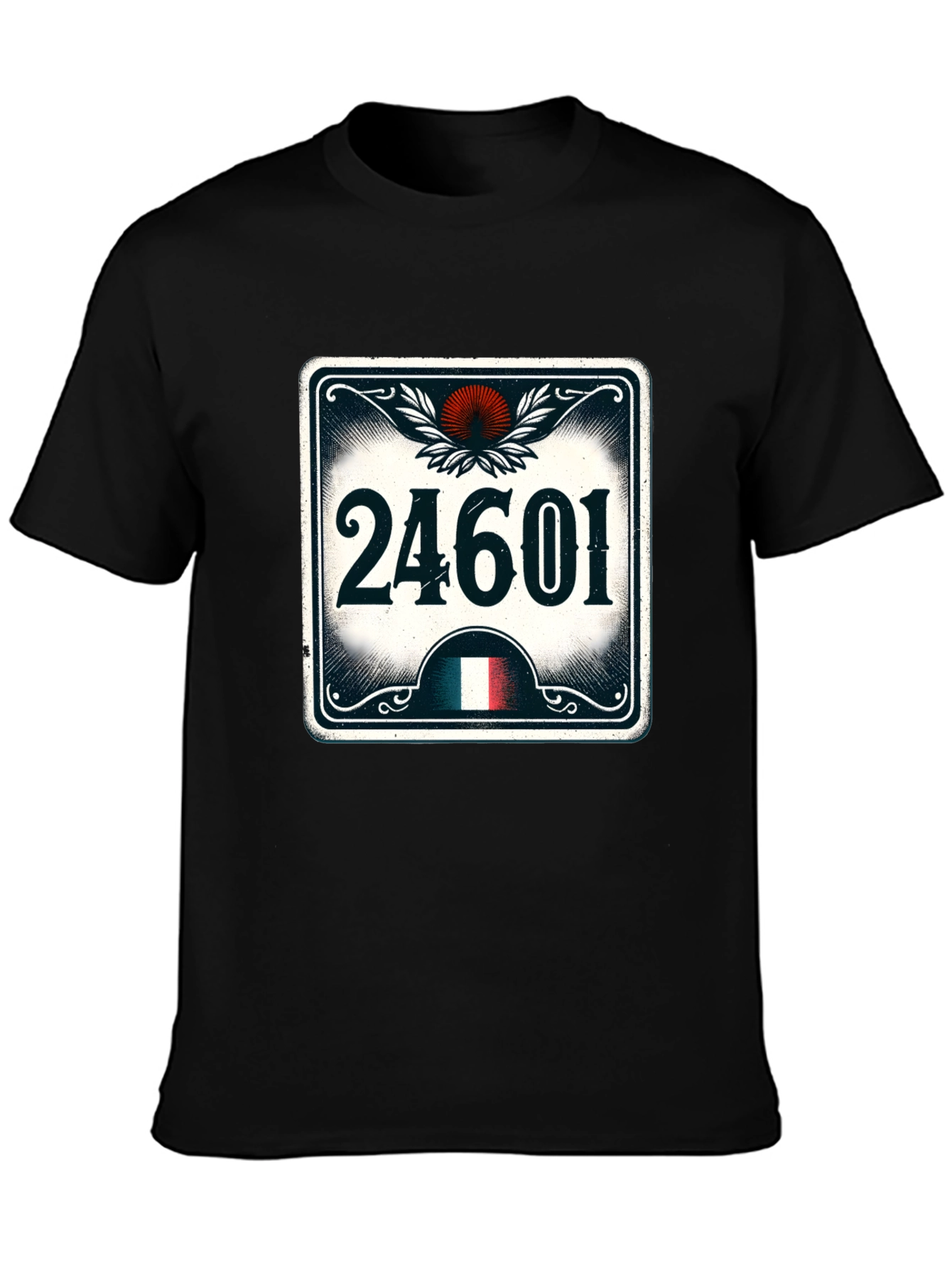 Camiseta Negra con Diseño 24601