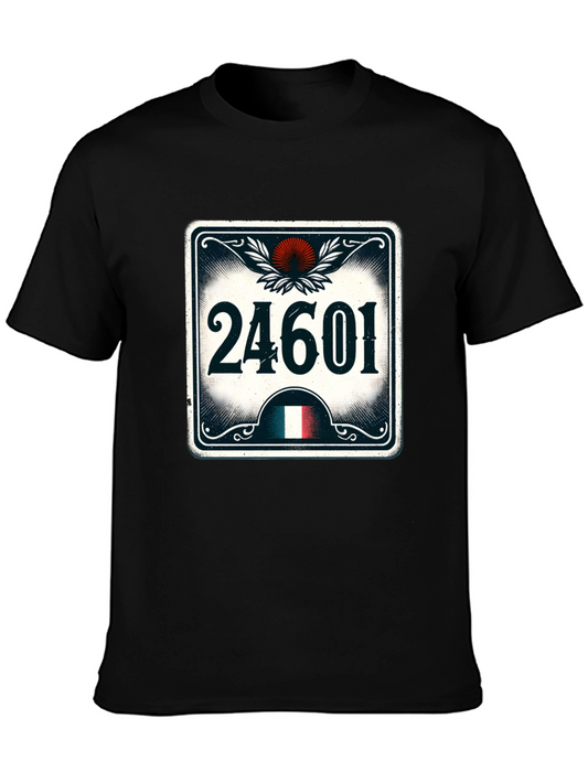 Camiseta Negra con Diseño 24601