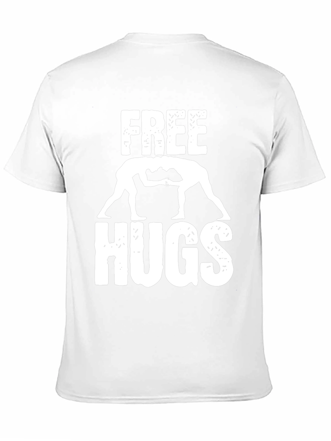 Camiseta Hombre Negra Free Hugs Lucha