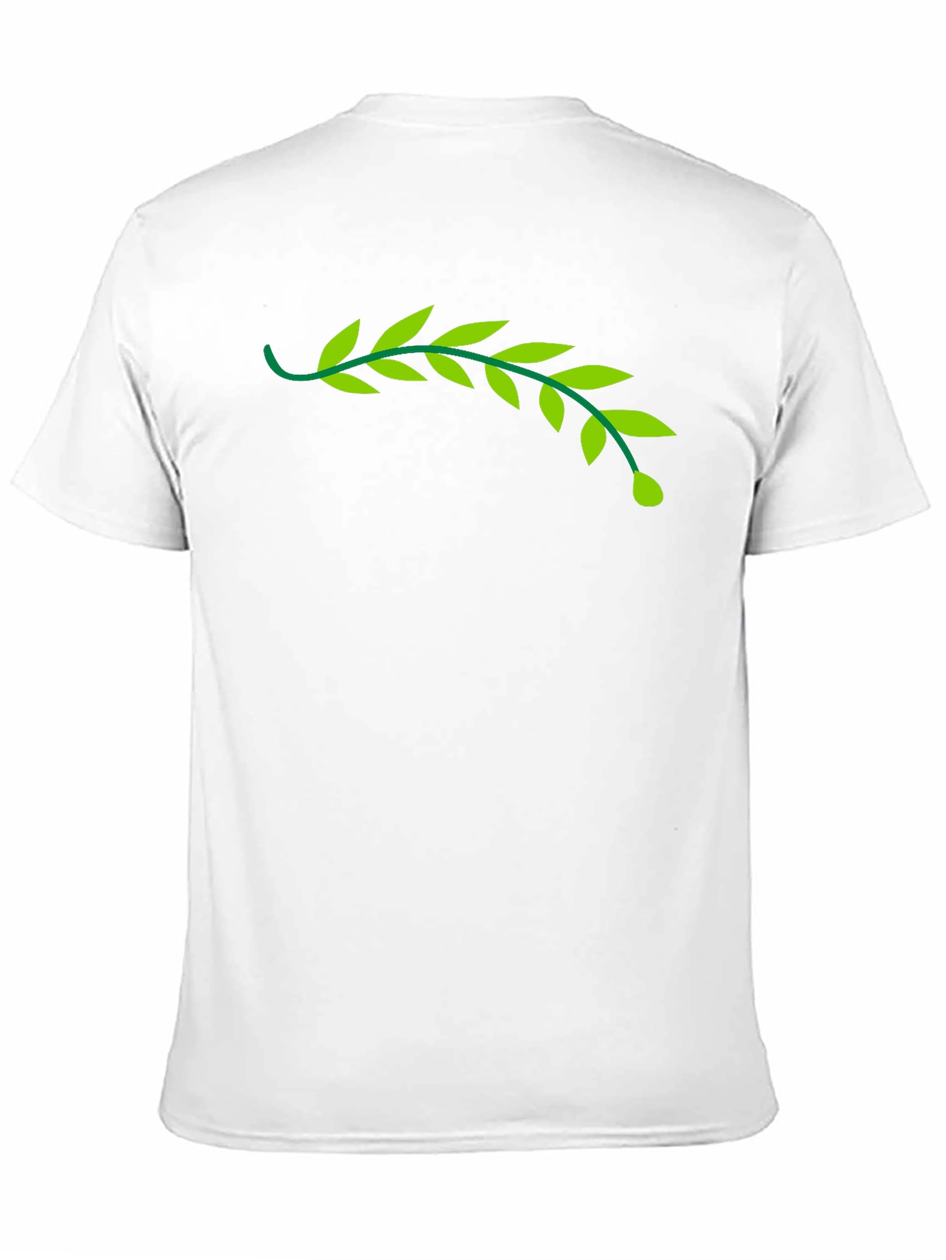 Camiseta Negra con Rama de Olivo