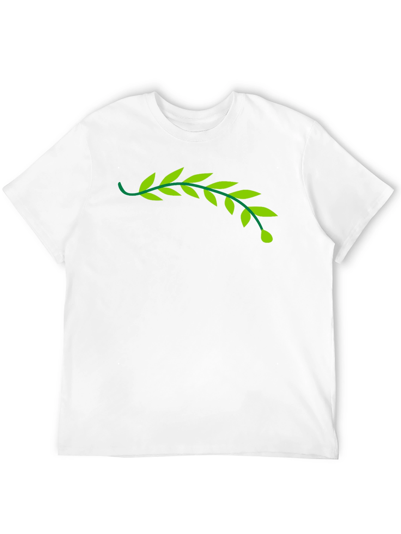 Camiseta Negra con Rama de Olivo