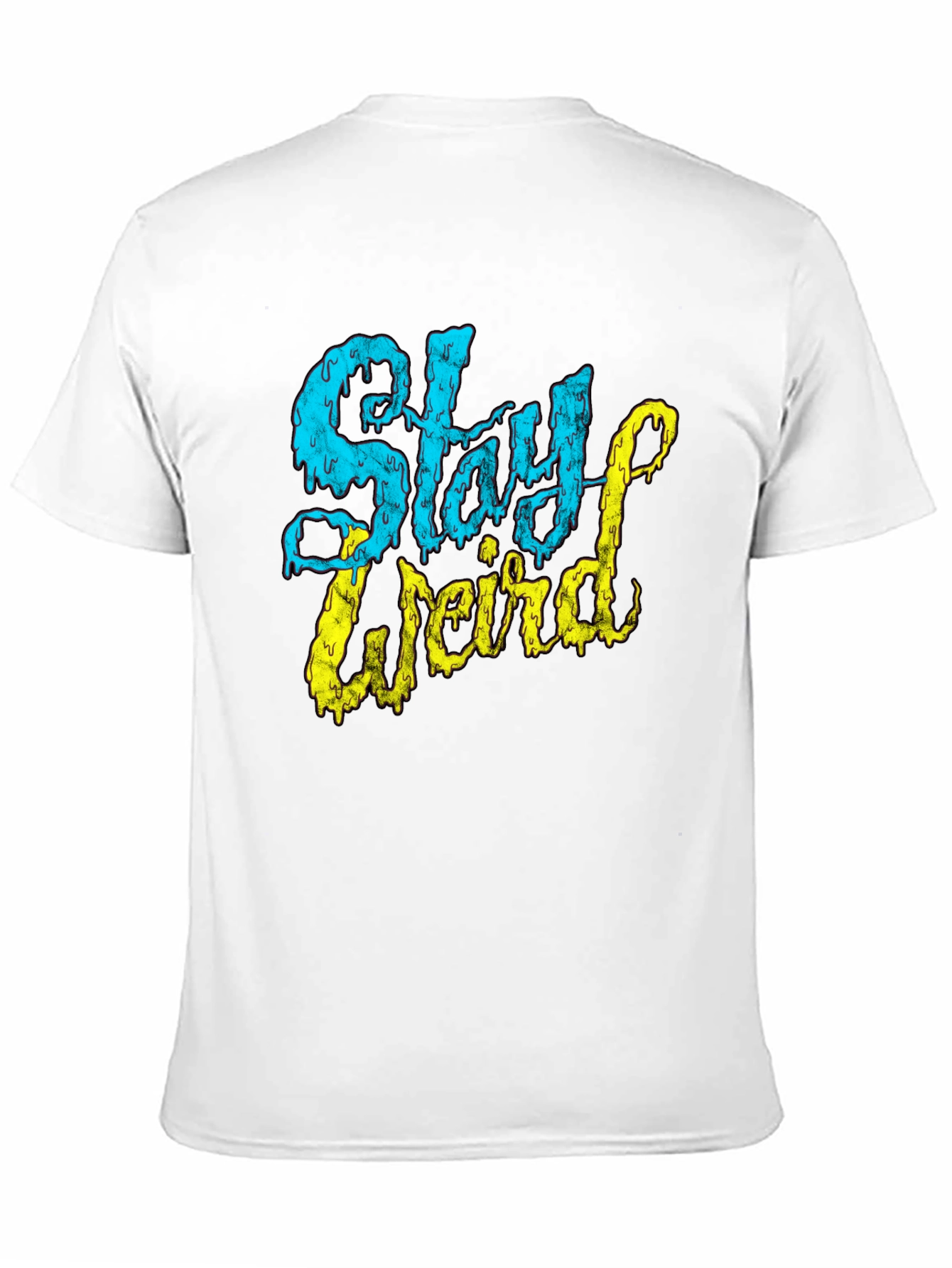 Camiseta Negra Stay Weird Diseño Único