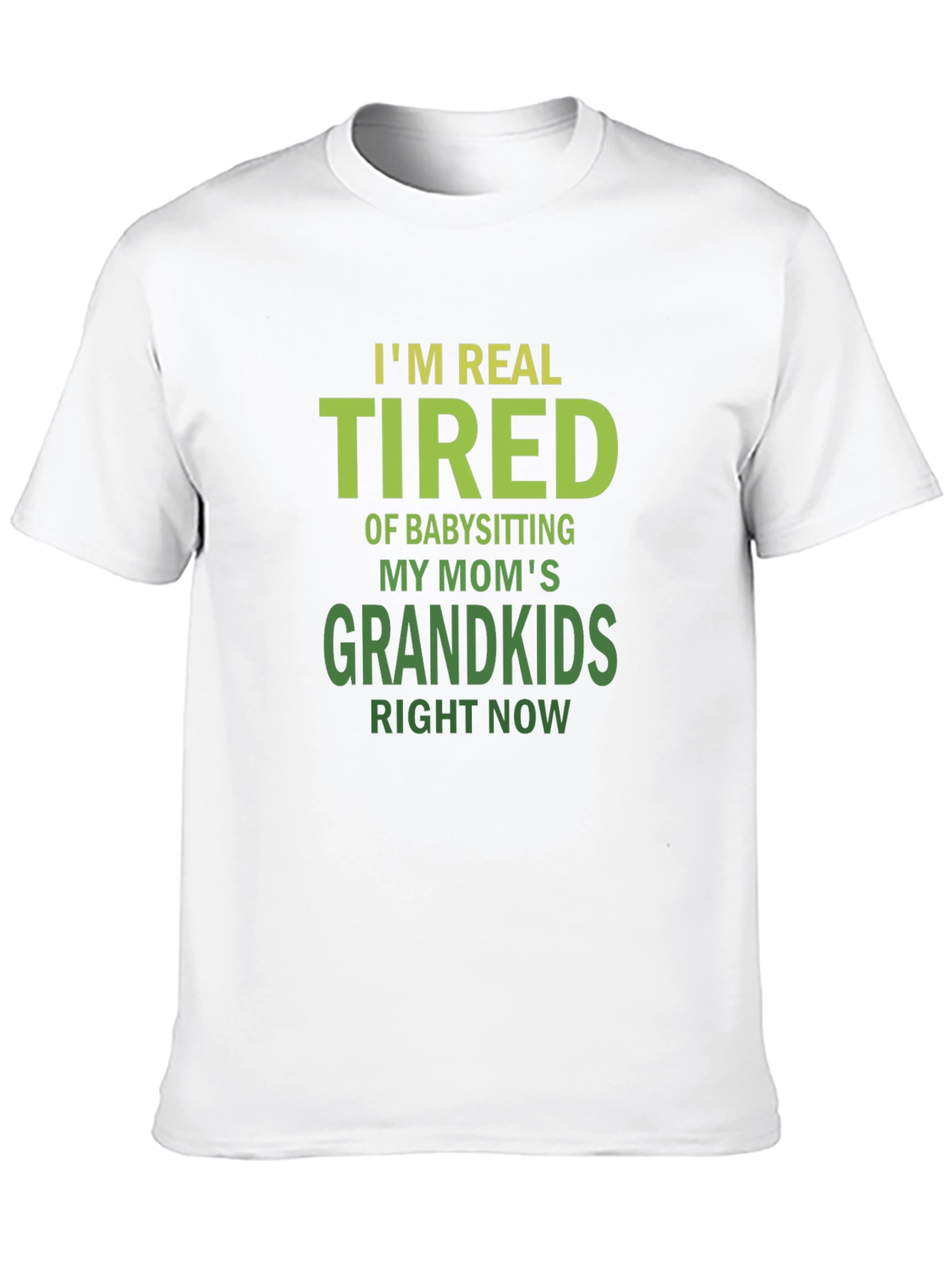 Camiseta Negra: Cansado de Cuidar Nietos