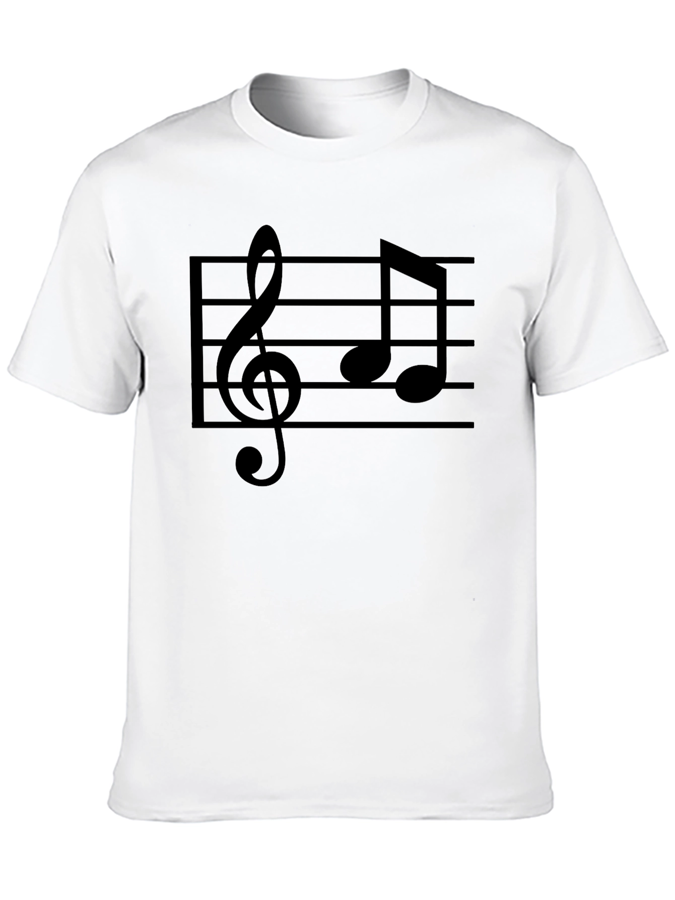 Camiseta Negra Musical para Hombre