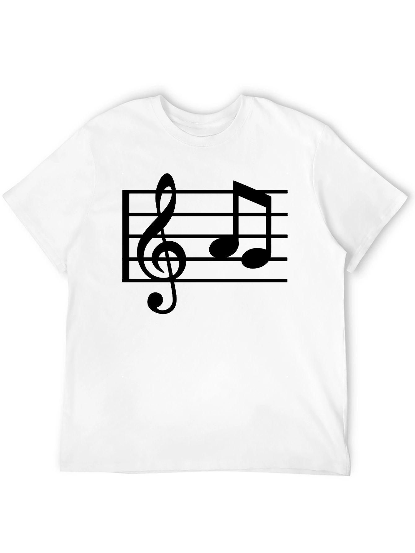 Camiseta Negra Musical para Hombre