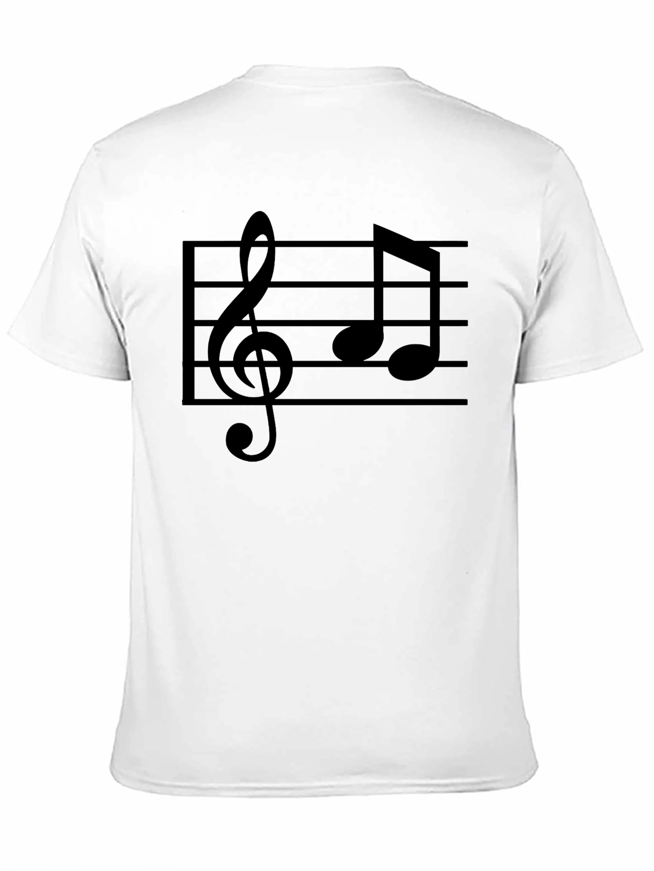 Camiseta Negra Musical para Hombre
