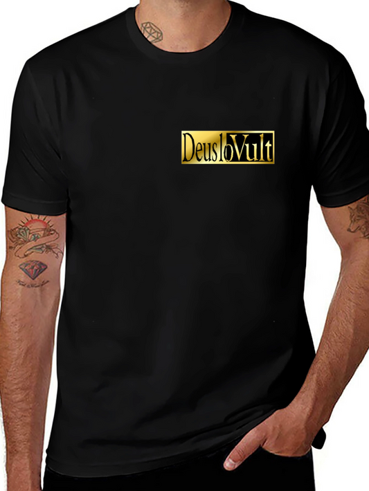 Camiseta Negra Deus Lo Vult - Estilo y Fe