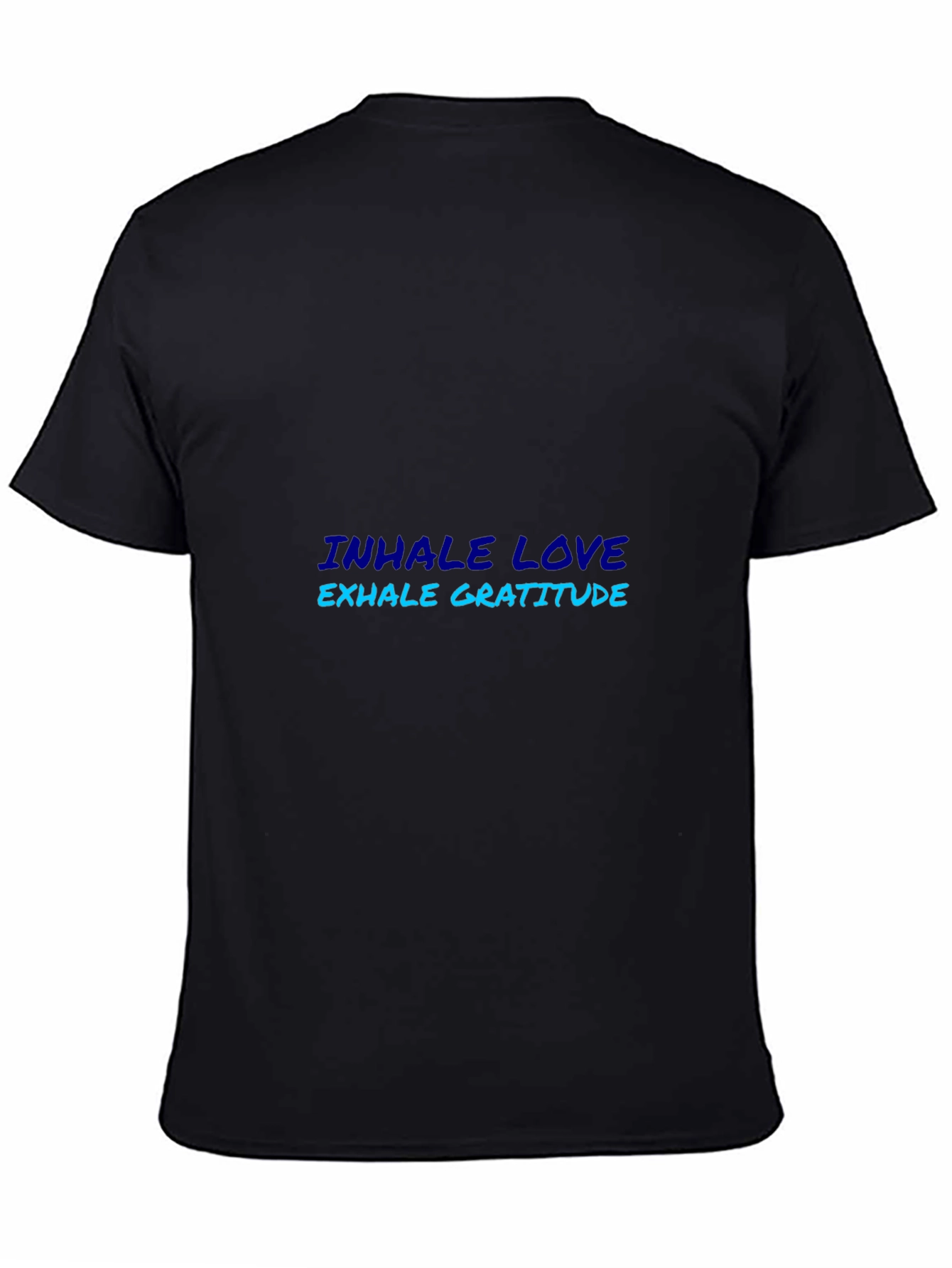 Camiseta Negra Inhala Amor Exhala Gratitud