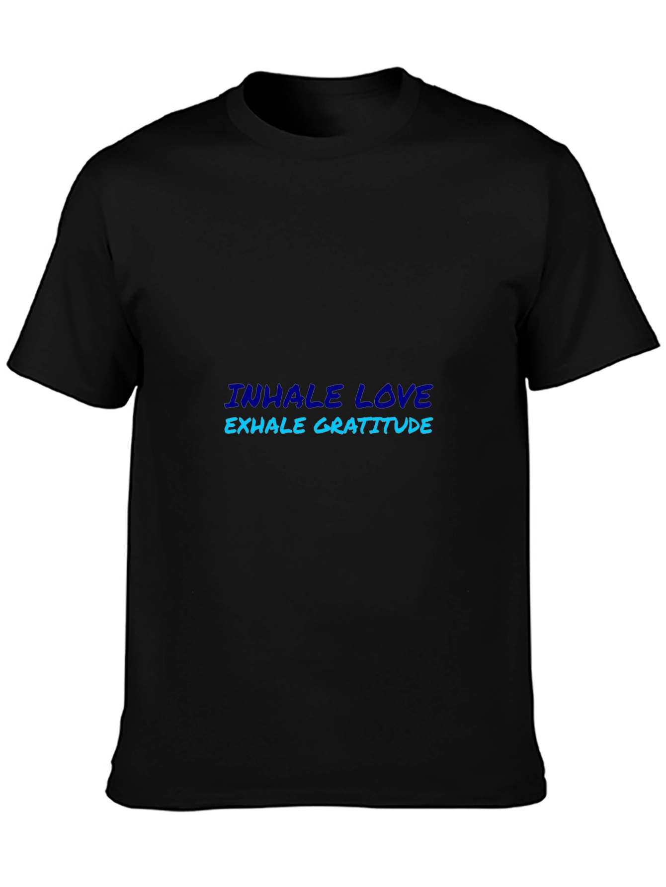 Camiseta Negra Inhala Amor Exhala Gratitud
