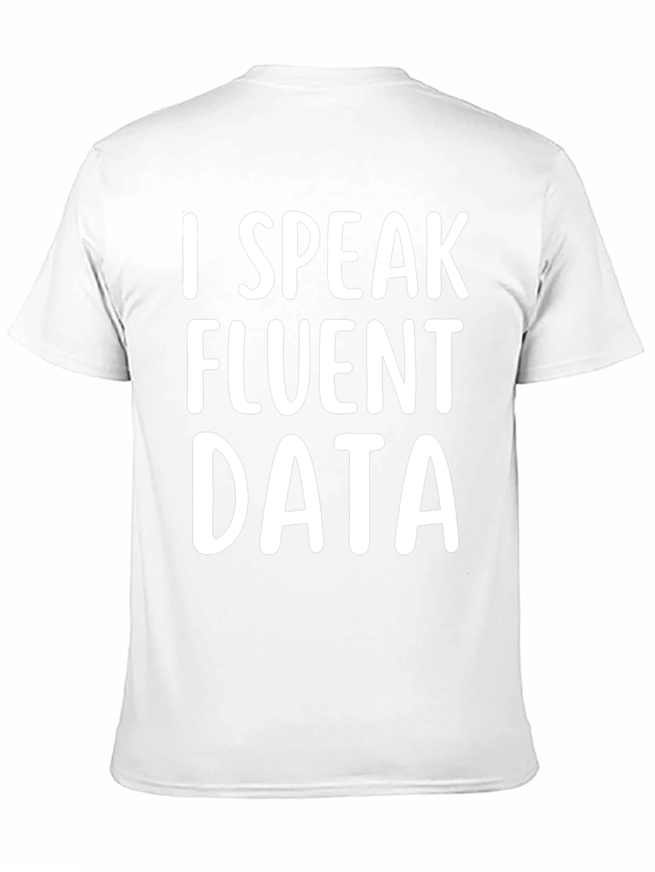 Camiseta Negra con Frase Hablo Data Fluida