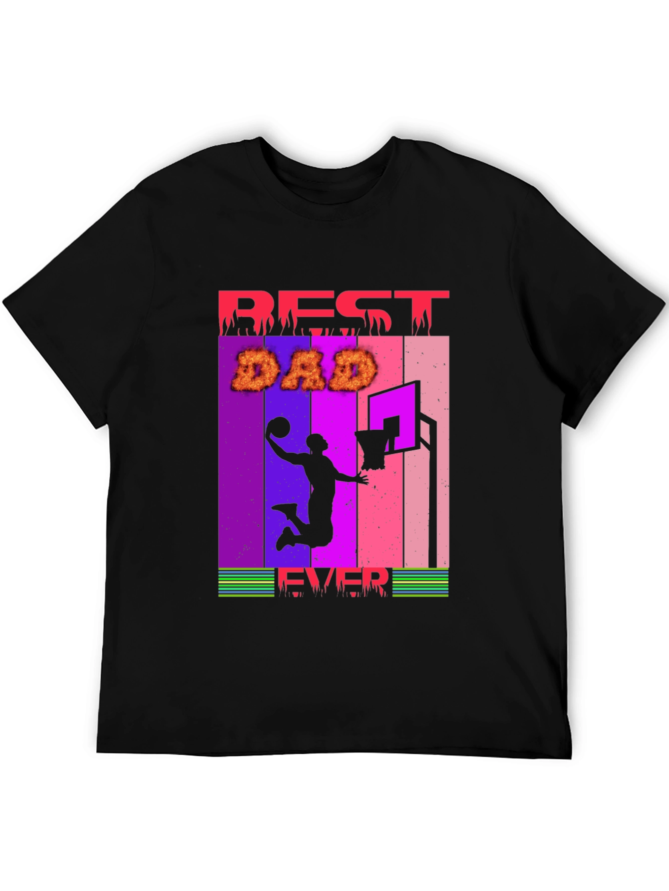 Camiseta Hombre Best Dad Ever Baloncesto