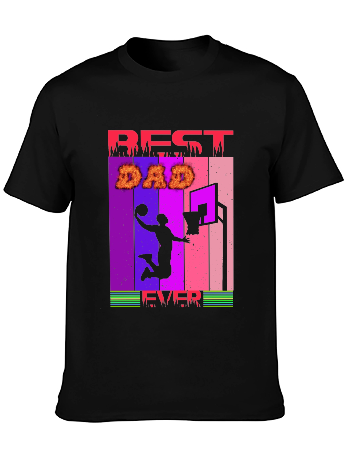 Camiseta Hombre Best Dad Ever Baloncesto