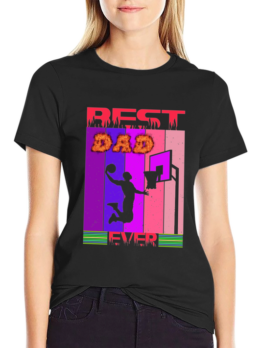 Camiseta Hombre Best Dad Ever Baloncesto