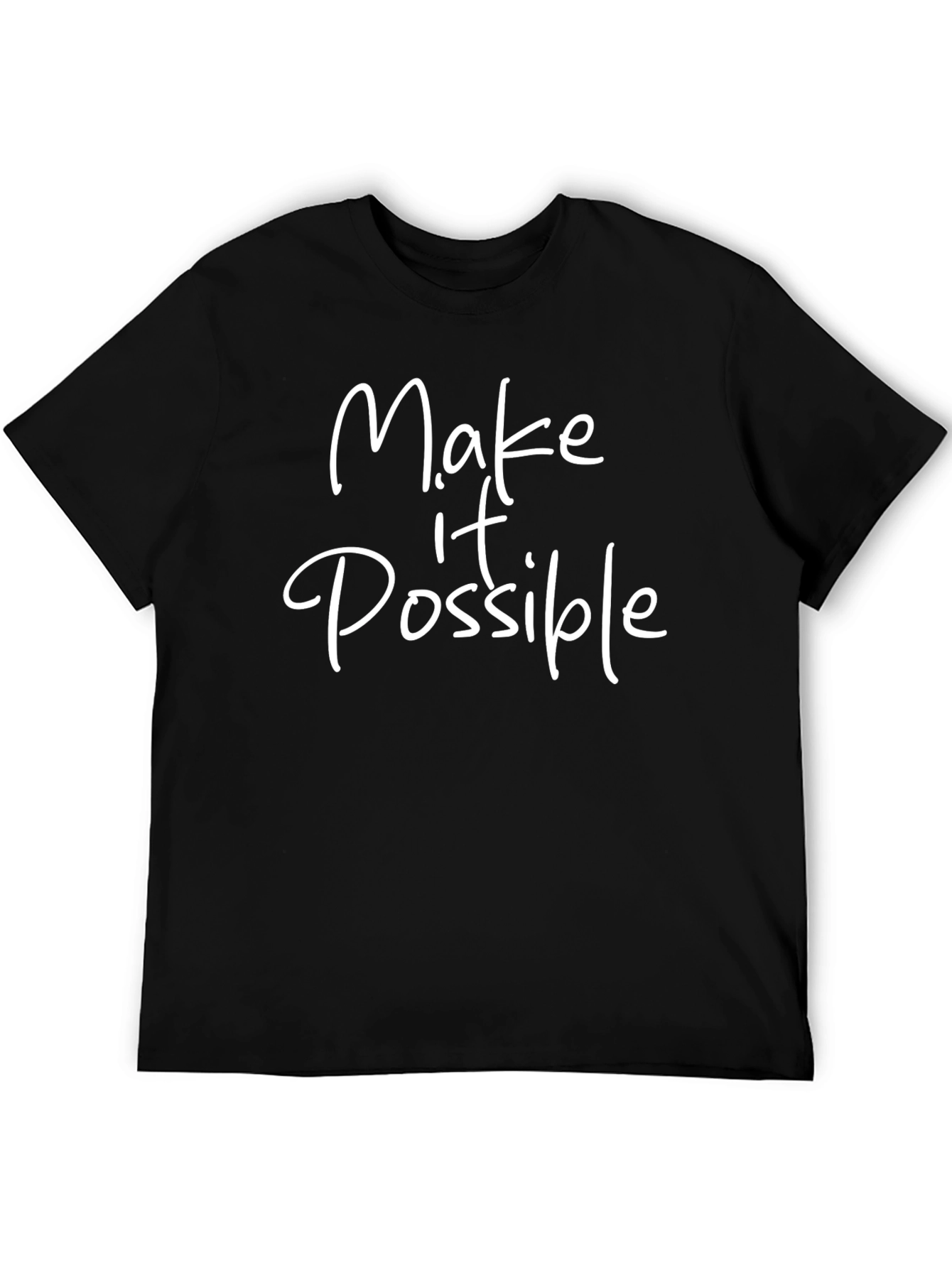 Camiseta Negra Make it Possible