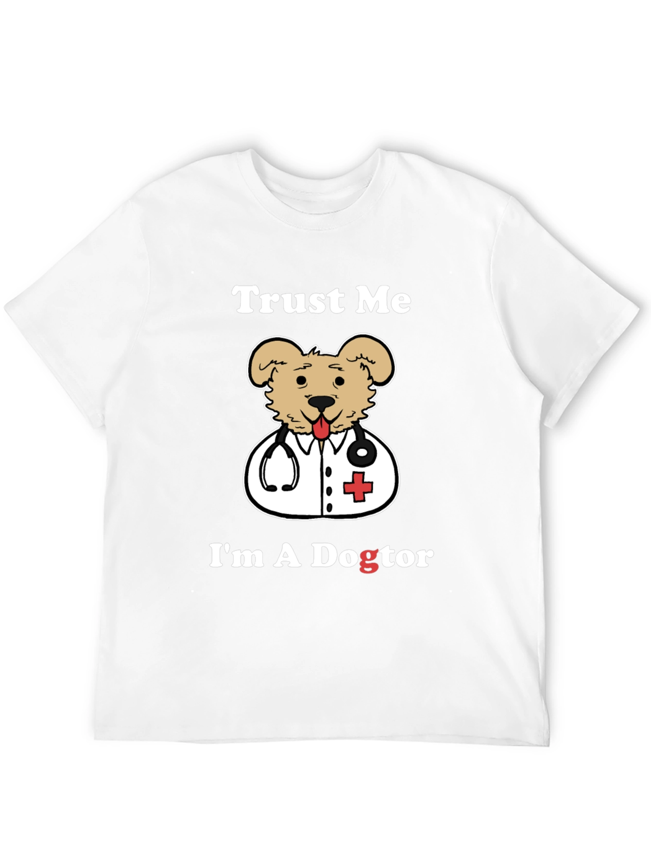 Camiseta Negra Dogtor para Amantes de Mascotas