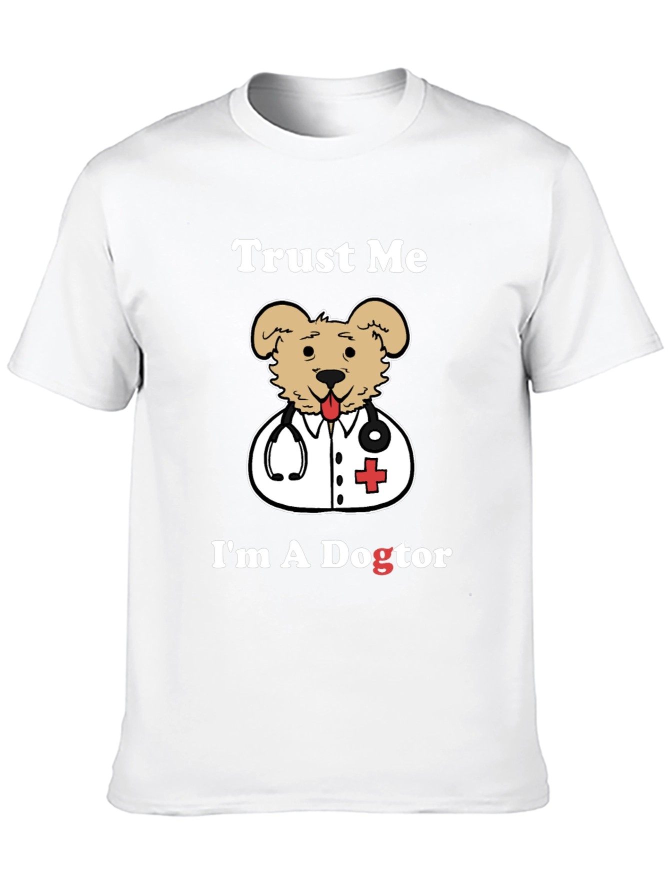Camiseta Negra Dogtor para Amantes de Mascotas