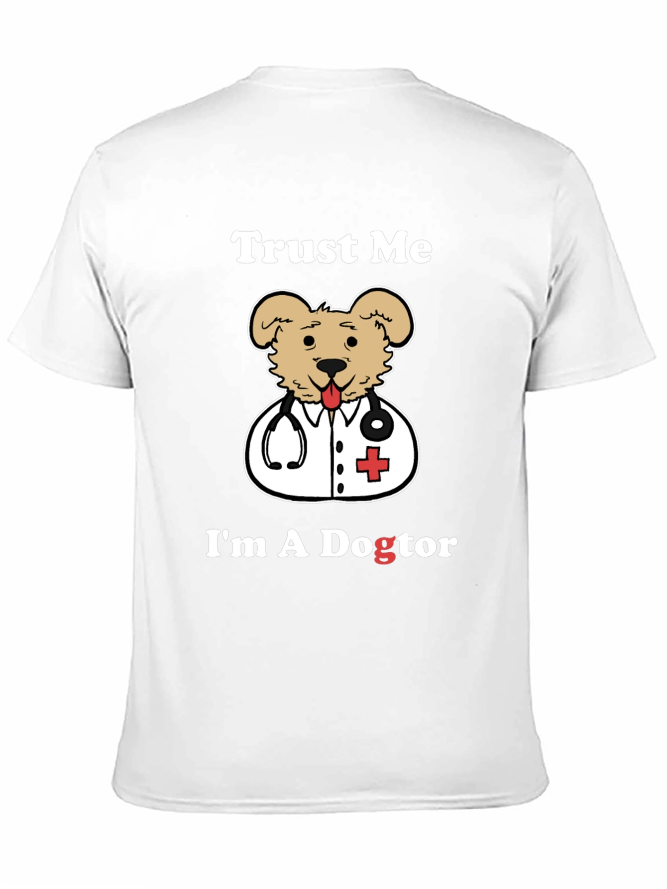 Camiseta Negra Dogtor para Amantes de Mascotas