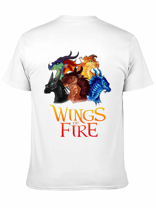 Camiseta Negra Wings of Fire para Fans de Fantasía