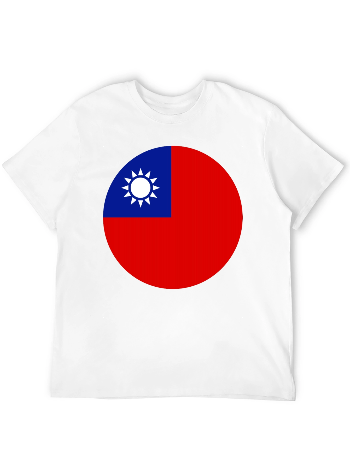 Camiseta Negra con Bandera de Taiwán