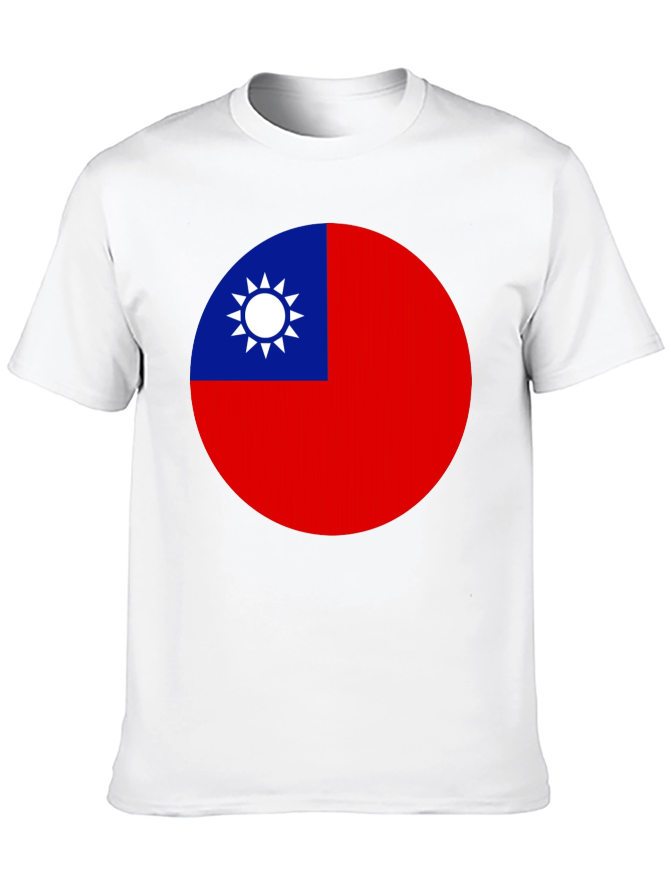 Camiseta Negra con Bandera de Taiwán