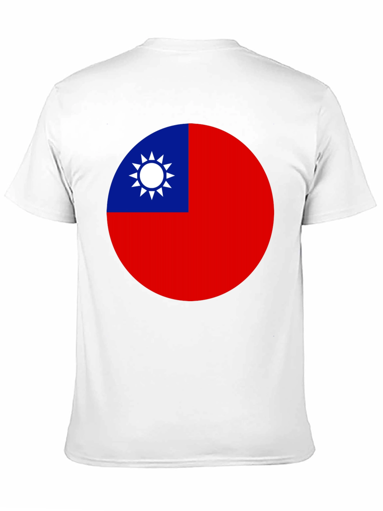 Camiseta Negra con Bandera de Taiwán