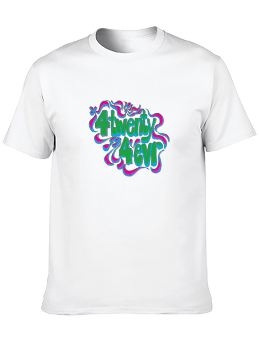 Camiseta Negra Estampada - 4twenty 4évr